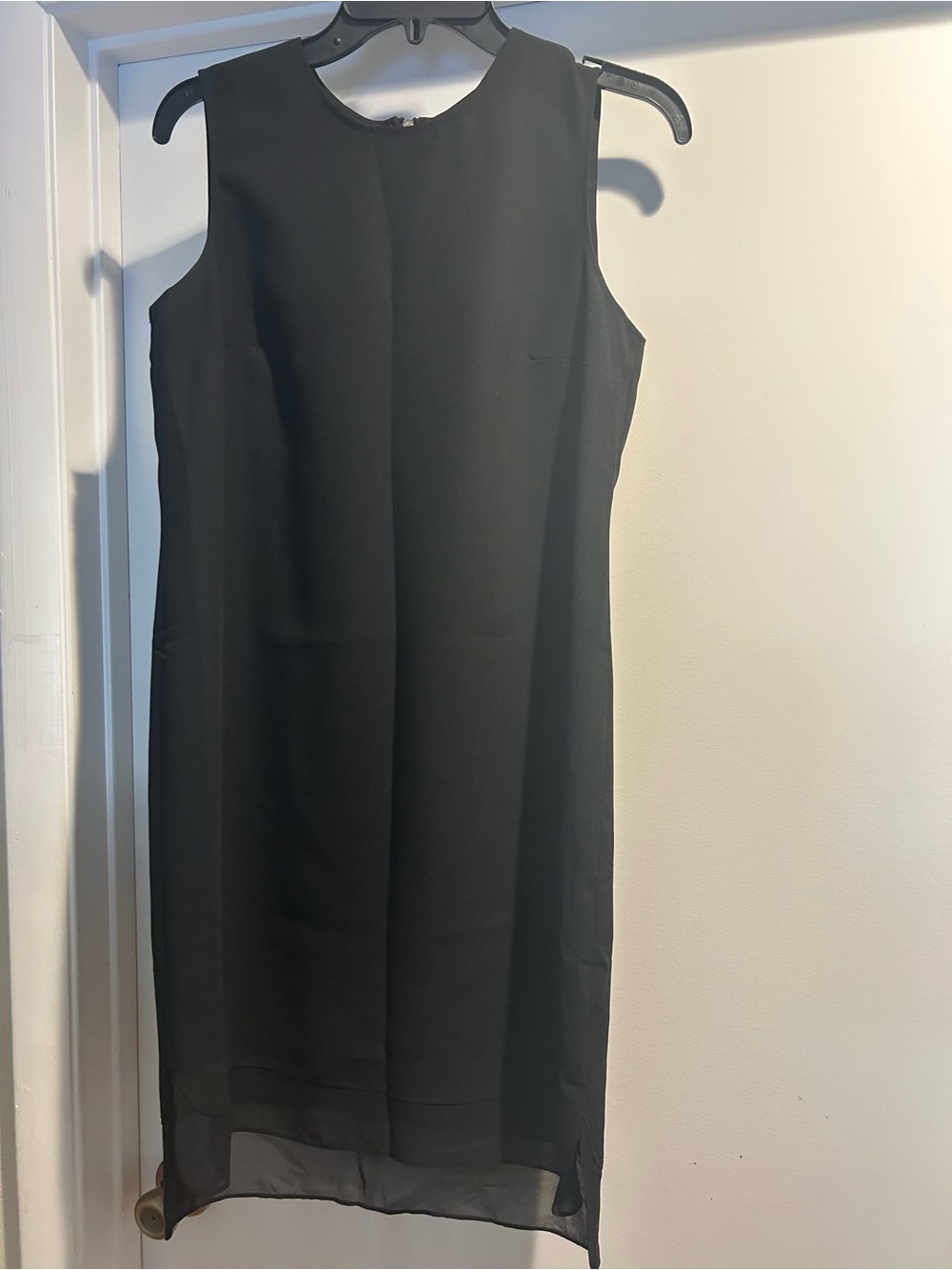 Vince Camuto Black Sleeveless Midi Sheath Dress - Picture 2 of 4